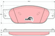 Brake Pad Set, Disc Brake GDB1401 - TRW