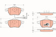 Brake Pad Set, Disc Brake GDB1403 - TRW