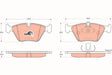 Brake Pad Set, Disc Brake GDB1404 - TRW