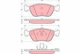 Brake Pad Set, Disc Brake GDB1406 - TRW - Brake Pads - TRW