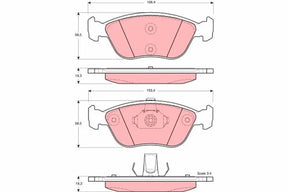 Brake Pad Set, Disc Brake GDB1406 - TRW