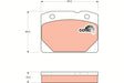 Brake Pad Set, Disc Brake GDB140DT - TRW