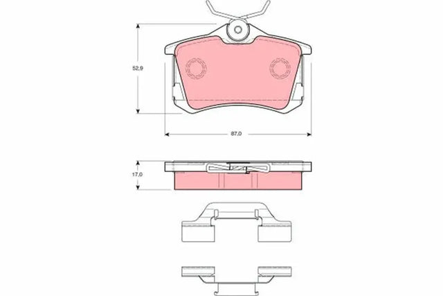 Brake Pad Set, Disc Brake GDB1416 - TRW