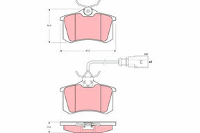 Brake Pad Set, Disc Brake GDB1417 - TRW
