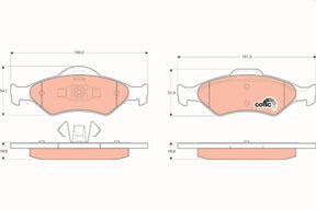 Brake Pad Set, Disc Brake GDB1418 - TRW