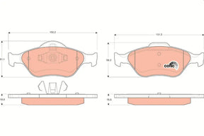 Brake Pad Set, Disc Brake GDB1419 - TRW