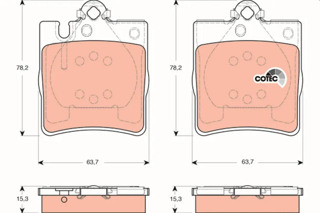 Brake Pad Set, Disc Brake GDB1421 - TRW