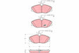 Brake Pad Set, Disc Brake GDB1423 - TRW