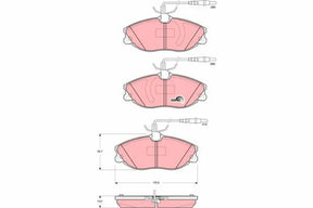 Brake Pad Set, Disc Brake GDB1423 - TRW
