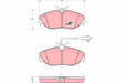 Brake Pad Set, Disc Brake GDB1425 - TRW