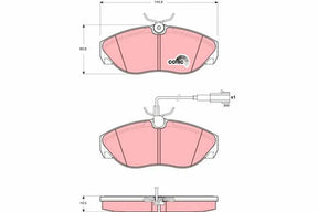 Brake Pad Set, Disc Brake GDB1425 - TRW