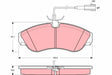 Brake Pad Set, Disc Brake GDB1426 - TRW
