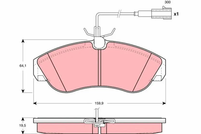 Brake Pad Set, Disc Brake GDB1426 - TRW