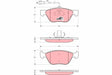Brake Pad Set, Disc Brake GDB1427 - TRW