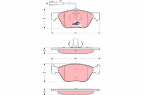 Brake Pad Set, Disc Brake GDB1427 - TRW