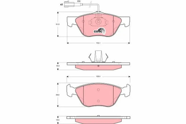 Brake Pad Set, Disc Brake GDB1427 - TRW