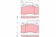 Brake Pad Set, Disc Brake GDB1431 - TRW