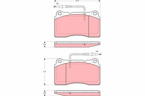 Brake Pad Set, Disc Brake GDB1431 - TRW