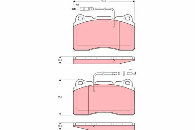 Brake Pad Set, Disc Brake GDB1431 - TRW