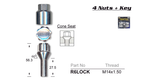 Lock Nuts (set of 4) R6LOCK - Nice Products | Universal Auto Spares