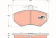 Brake Pad Set, Disc Brake GDB143 - TRW