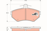 Brake Pad Set, Disc Brake GDB1437 - TRW - Brake Pads - TRW