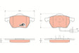 Brake Pad Set, Disc Brake GDB144 - TRW