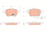 Brake Pad Set, Disc Brake GDB144 - TRW - Brake Pads - TRW