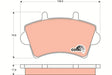 Brake Pad Set, Disc Brake GDB1442 - TRW