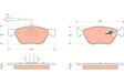 Brake Pad Set, Disc Brake GDB1445 - TRW