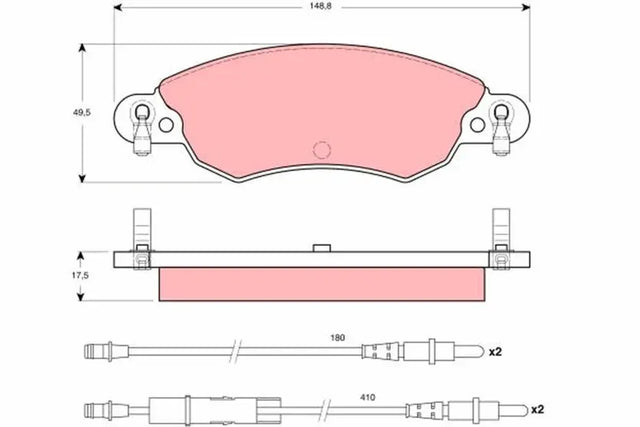 Brake Pad Set, Disc Brake GDB1447 - TRW