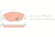 Brake Pad Set, Disc Brake GDB1449 - TRW