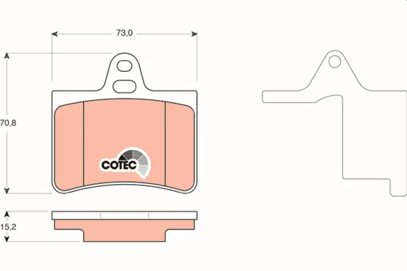 Brake Pad Set, Disc Brake GDB1450 - TRW