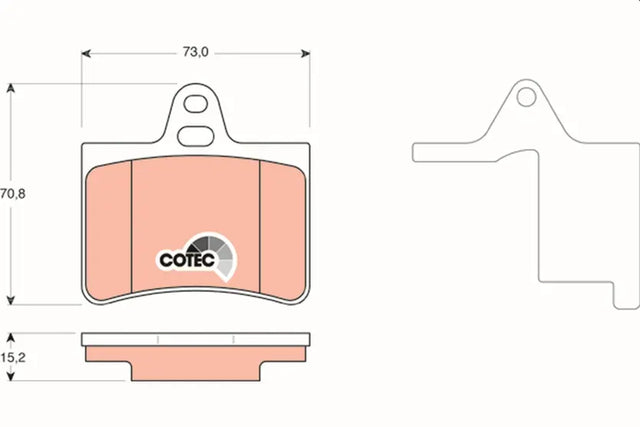 Brake Pad Set, Disc Brake GDB1450 - TRW