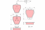 Brake Pad Set, Disc Brake GDB1451 - TRW
