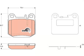 Brake Pad Set, Disc Brake GDB1457 - TRW