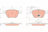 Brake Pad Set, Disc Brake GDB146 - TRW