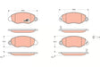 Brake Pad Set, Disc Brake GDB1461 - TRW
