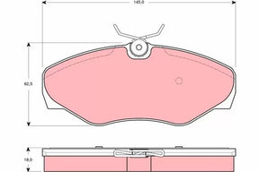 Brake Pad Set, Disc Brake GDB1466 - TRW