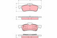 Brake Pad Set, Disc Brake GDB1477 - TRW