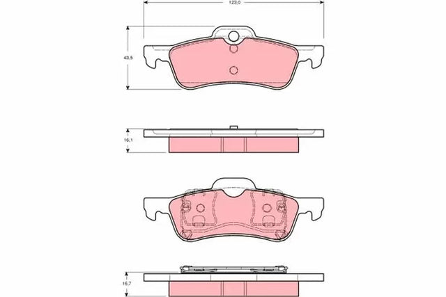 Brake Pad Set, Disc Brake GDB1477 - TRW