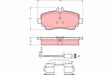 Brake Pad Set, Disc Brake GDB1480 - TRW