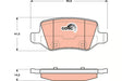 Brake Pad Set, Disc Brake GDB148 - TRW