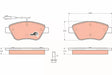 Brake Pad Set, Disc Brake GDB1482 - TRW