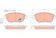 Brake Pad Set, Disc Brake GDB1483 - TRW