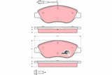Brake Pad Set, Disc Brake GDB1484 - TRW