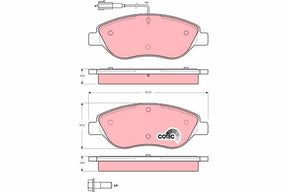 Brake Pad Set, Disc Brake GDB1484 - TRW