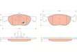 Brake Pad Set, Disc Brake GDB1487 - TRW