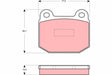 Brake Pad Set, Disc Brake GDB1493 - TRW
