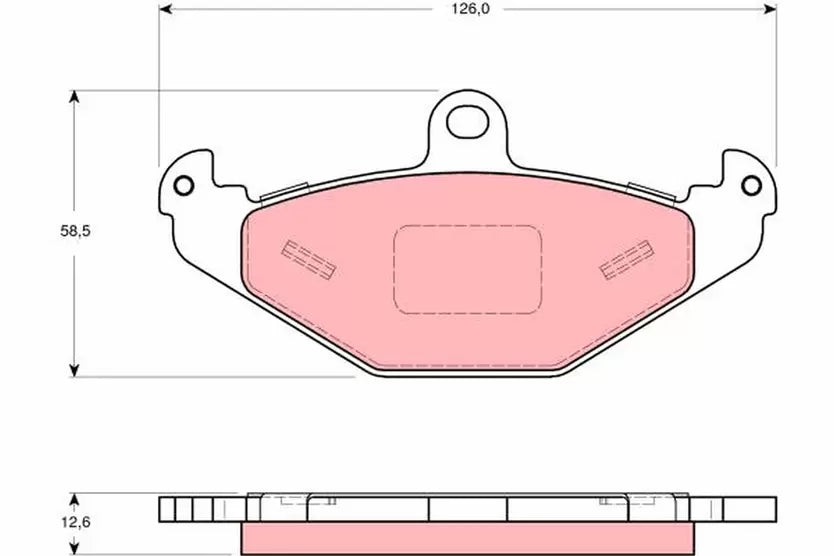 Brake Pad Set, Disc Brake GDB1494 - TRW